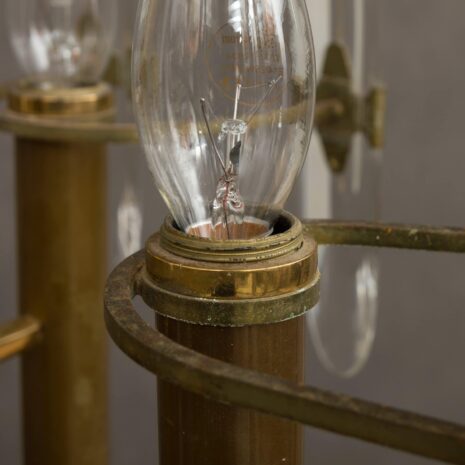 Sciolari brass and cristal chandelier-9 Sciolari brass and cristal chandelier