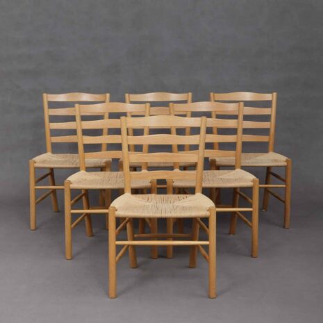 Set of 6 Kaare klint -Church -chairs-2 Set of Kaare klint Church chairs