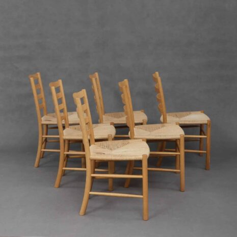 Set of 6 Kaare klint -Church -chairs-4 Set of Kaare klint Church chairs