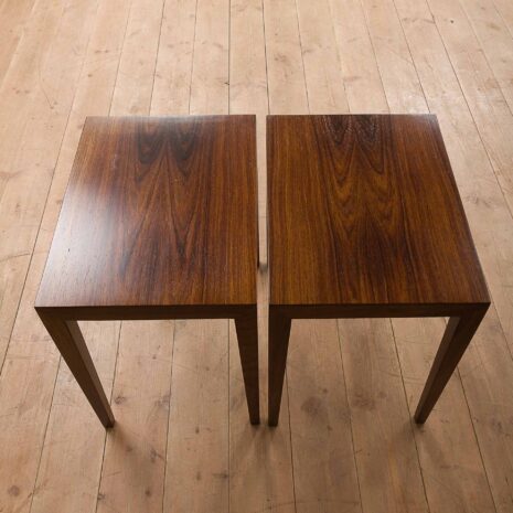 Severin Hansen rosewood side tables or night stands-6 Severin Hansen rosewood side tables or night stands