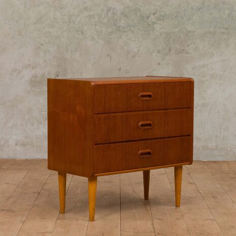 Small Danish dresser with 3 drawers-3 Small Danish dresser with drawers
