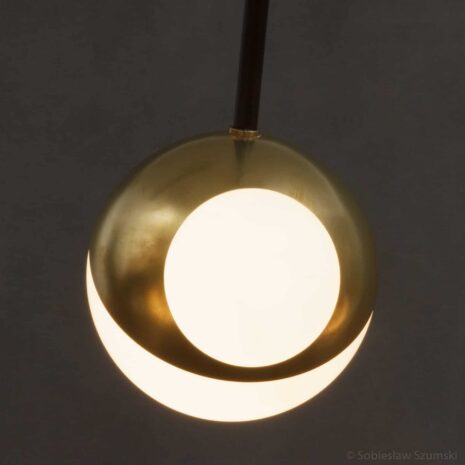 Stilnovo style brass chandelier-24 Stilnovo style brass chandelier