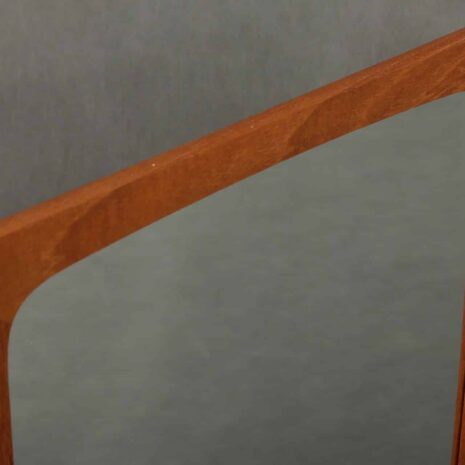 Teakowe lustro z małą półką, 1950s-8 Teak Mirror with Small Shelf s