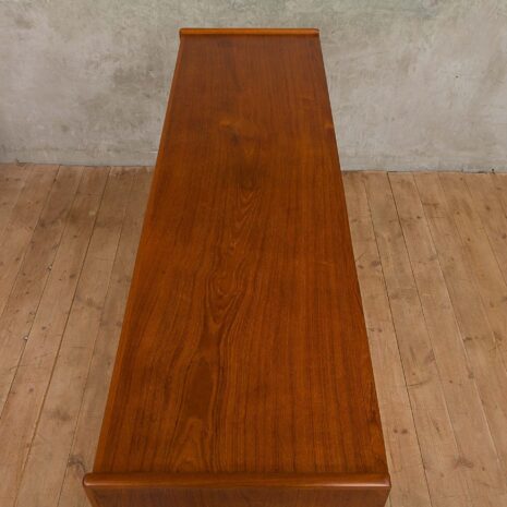 Teak sculptular highboard with seven drawers-8 Teak sculptular highboard with seven drawers