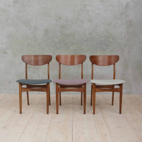 Three sculptural chairs in wool upholstery-2 Three sculptural chairs in wool upholstery