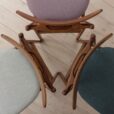 Three sculptural chairs in wool upholstery