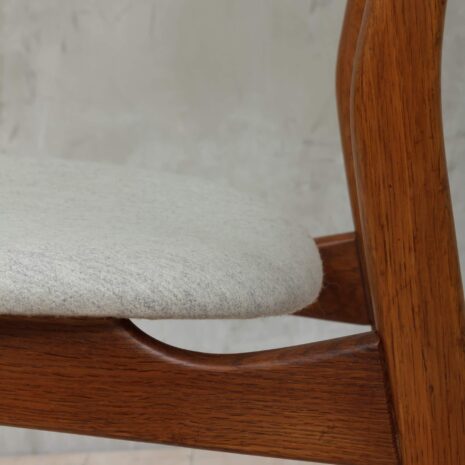 Three sculptural chairs in wool upholstery-9 Three sculptural chairs in wool upholstery