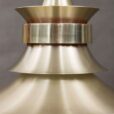 vintage carl thore brushed golden hanging lamp in aluminium and brass