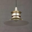 vintage carl thore brushed golden hanging lamp in aluminium and brass
