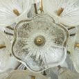 vintage venini flower chandelier in murano glass