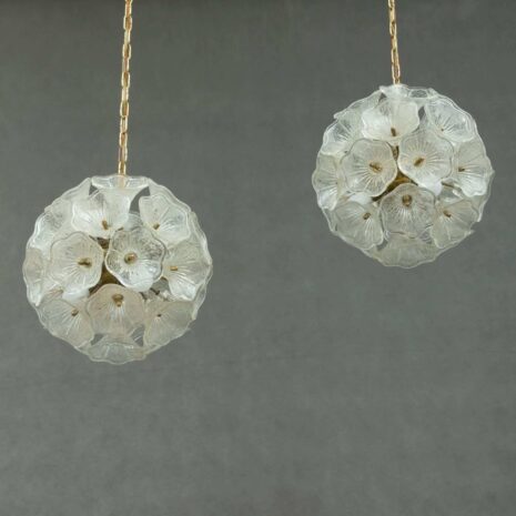 vintage-venini-flower-chandelier-in-murano-glass (6) vintage venini flower chandelier in murano glass