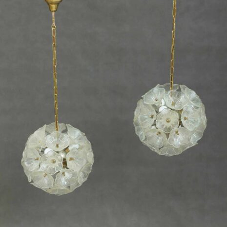 vintage-venini-flower-chandelier-in-murano-glass (7) vintage venini flower chandelier in murano glass