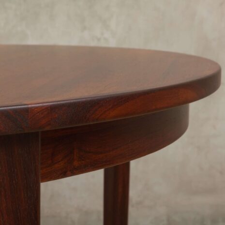 Danish rosewood extension table with 3 leaves 1961-5 Danish rosewood extension table with leaves scaled