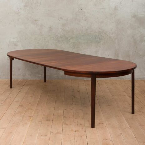 Danish rosewood extension table with 3 leaves 1961-7 Danish rosewood extension table with leaves scaled