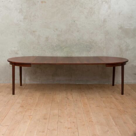 Danish rosewood extension table with 3 leaves 1961-9 Danish rosewood extension table with leaves scaled