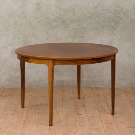 Duński stół z drewna różanego z dwoma skrzydłami 1961-1 Danish rosewood extension table with two leaves scaled