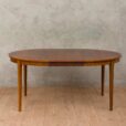 Danish rosewood extension table with two leaves   scaled