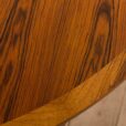Danish rosewood extension table with two leaves   scaled