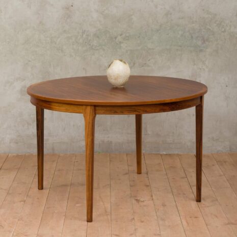 Danish rosewood extension table with two leaves   scaled