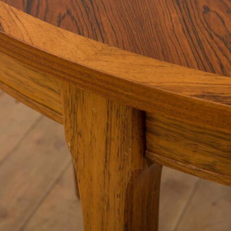 Duński stół z drewna różanego z dwoma skrzydłami 1961-4 Danish rosewood extension table with two leaves scaled