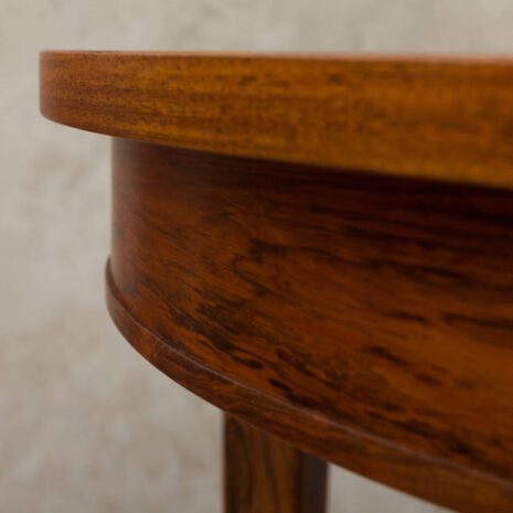 Duński stół z drewna różanego z dwoma skrzydłami 1961-6 Danish rosewood extension table with two leaves scaled