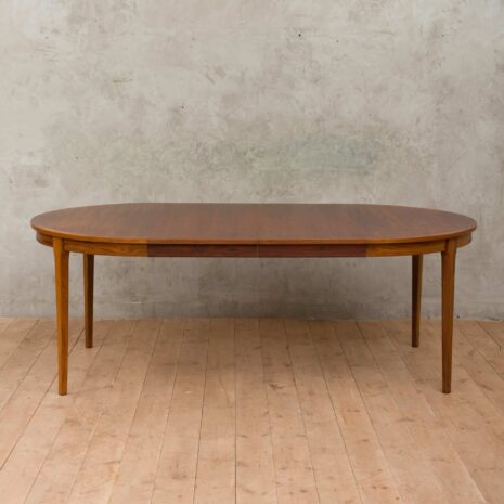 Duński stół z drewna różanego z dwoma skrzydłami 1961-8 Danish rosewood extension table with two leaves scaled
