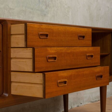 Danish teak sideboard with tambour door 2014-10 Danish teak sideboard with tambour door scaled