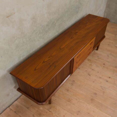 Danish teak sideboard with tambour door 2014-12 Danish teak sideboard with tambour door scaled