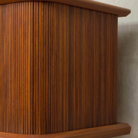 Danish teak sideboard with tambour door 2014-3 Danish teak sideboard with tambour door scaled