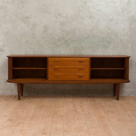 Danish teak sideboard with tambour door 2014-4 Danish teak sideboard with tambour door scaled