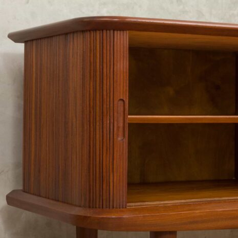 Danish teak sideboard with tambour door 2014-5 Danish teak sideboard with tambour door scaled