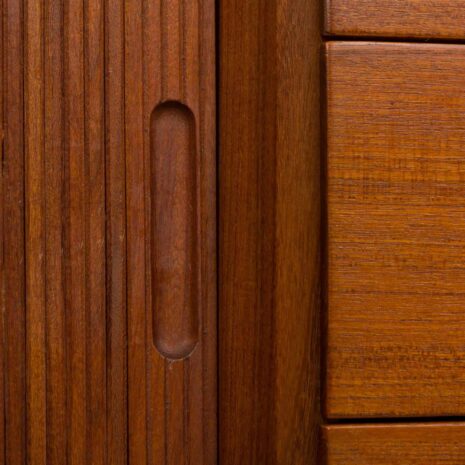 Danish teak sideboard with tambour door 2014-7 Danish teak sideboard with tambour door scaled