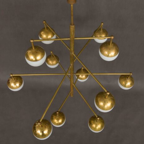 Italian brass mid century chandelier-4 Italian brass mid century chandelier scaled