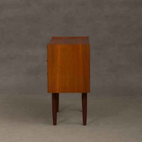 Small Danish teak 3 drawers dresser 2016-4 Small Danish teak drawers dresser scaled
