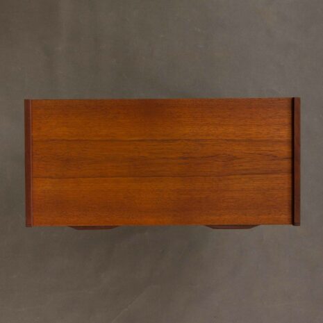 Small Danish teak 3 drawers dresser 2016-5 Small Danish teak drawers dresser scaled