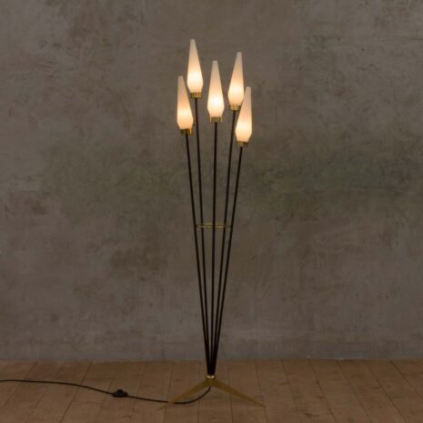 Stilnovo floor lamp from the 50s with five shades 1920-2 Stilnovo floor lamp from the s with five shades scaled