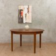 Hans Olsen style teak table with internal hide in plates   scaled