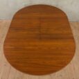 Hans Olsen style teak table with internal hide in plates   scaled