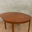 Hans Olsen style teak table with internal hide in plates   scaled
