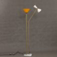 Italian brass floor lamp with marble base   scaled