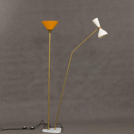 Italian brass floor lamp with marble base-2 Italian brass floor lamp with marble base scaled