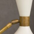 Italian brass floor lamp with marble base  scaled