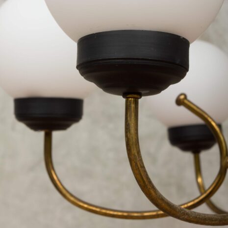 Original Stilnovo chandelier from the 60s-12 Original Stilnovo Kronleuchter aus dem s skaliert