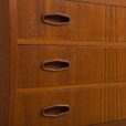 Small chest of drawers dresser in teak with solid teak pulls   scaled