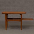 Teak side table with portable tray s  scaled