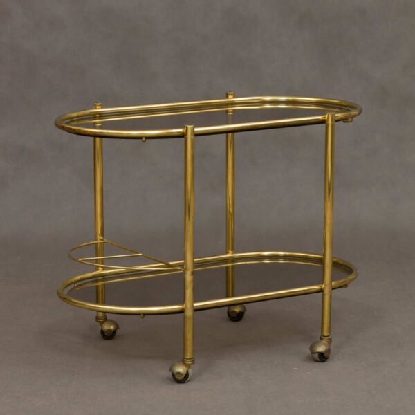 italian brass bar trolley  scaled