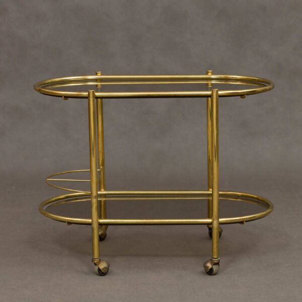 italian brass bar trolley  scaled