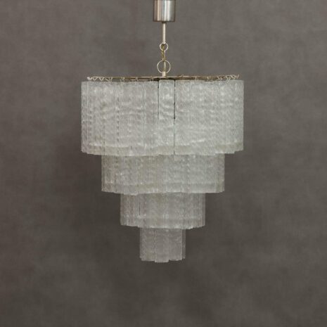 venini  pier chandelier with  Murano glass parts  scaled