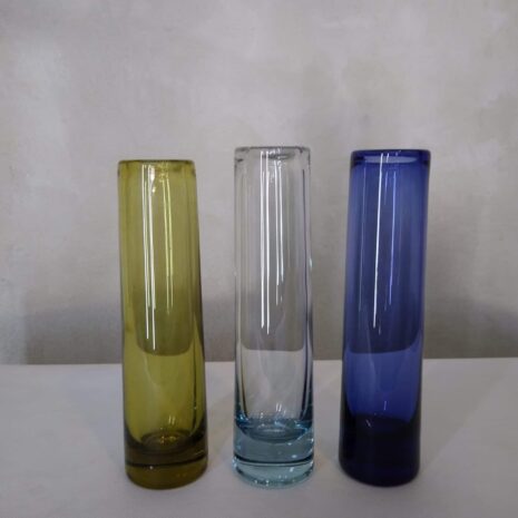 1938 Per Lutken 3 kolory Holmegaard szklane wazony 10 Per Lutken kolory Holmegaard szklane wazony skalowane skalowane