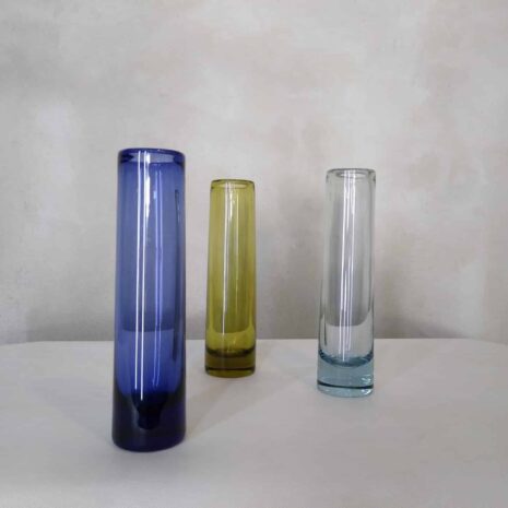 1938 Per Lutken 3 kolory Holmegaard szklane wazy 3 Per Lutken kolory Holmegaard szklane wazony skalowane skalowane